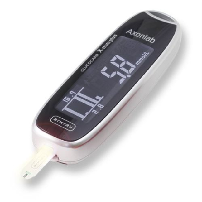 Glucocard X-mini plus pribor za mjerenje glukoze u krvi, srebrni