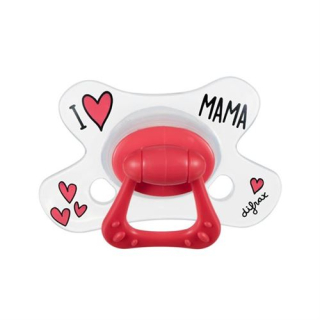 Difrax Soother Natural 6+M I LOVE Silicone
