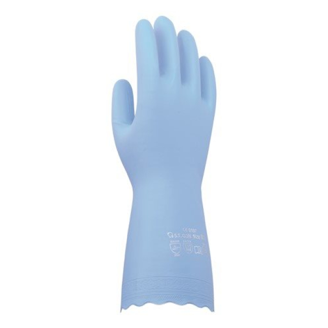 Sanor sarung tangan anti alergi PVC XL warna biru 1 pasang