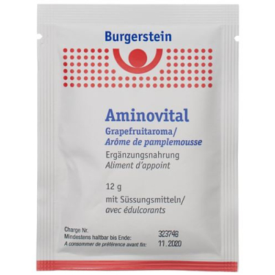 Burgerstein Aminovital powder Grapefruit Flavor 20 Bags