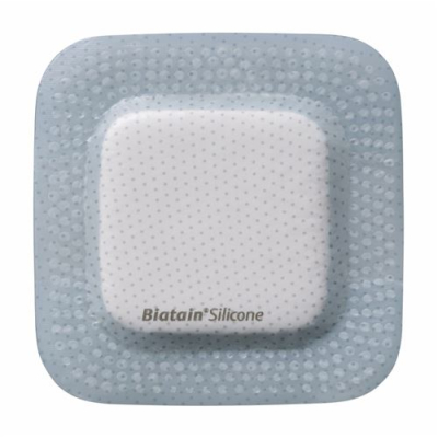 Biatain Silicone Schaumverband 7.5x7.5cm selbsthaftend 10 Stk