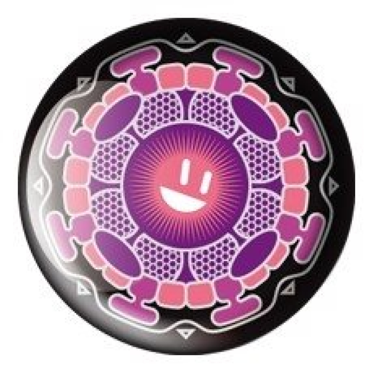 AVANTGARDE ENERGETIC Energy Badge Lucky Ray ρουμπίνι