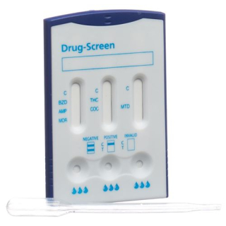 Willi Fox тест за наркотици Multi 6 наркотици урина 2 бр