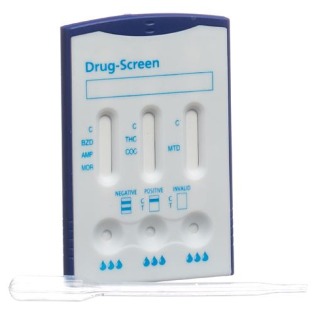 Test de drogue Willi Fox Multi 6 drogue urine 2 pcs