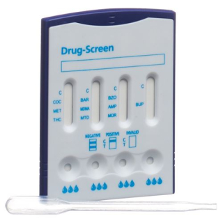 Willi Fox Drug Test Multi 10 médicaments Urine 2 pcs