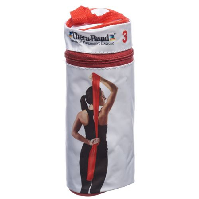 Theraband medium 2.5mx12.7cm red strong - Body Care Products