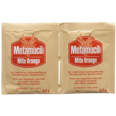 Metamucil N Mite PLV 5,8 g oranžinė 30 bag 5,8 g