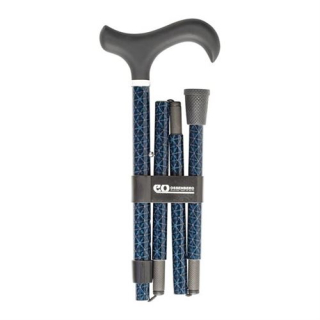 Sahag carbon pole foldable blue-black -100kg 84-94cm derby soft grip gift