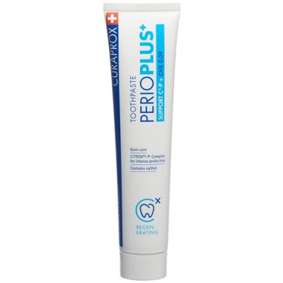 Curaprox Perio Plus CHX 0.09% से tube 75 ml को सपोर्ट करता है