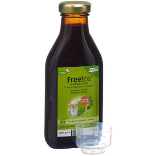 Salus Freetox Elixir barley grass birch organic bottle 250 ml