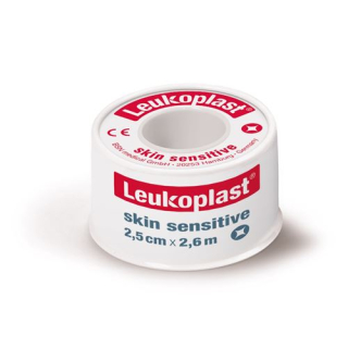 Leukoplast skin sensitive silicone 2.5cmx2.6m roll