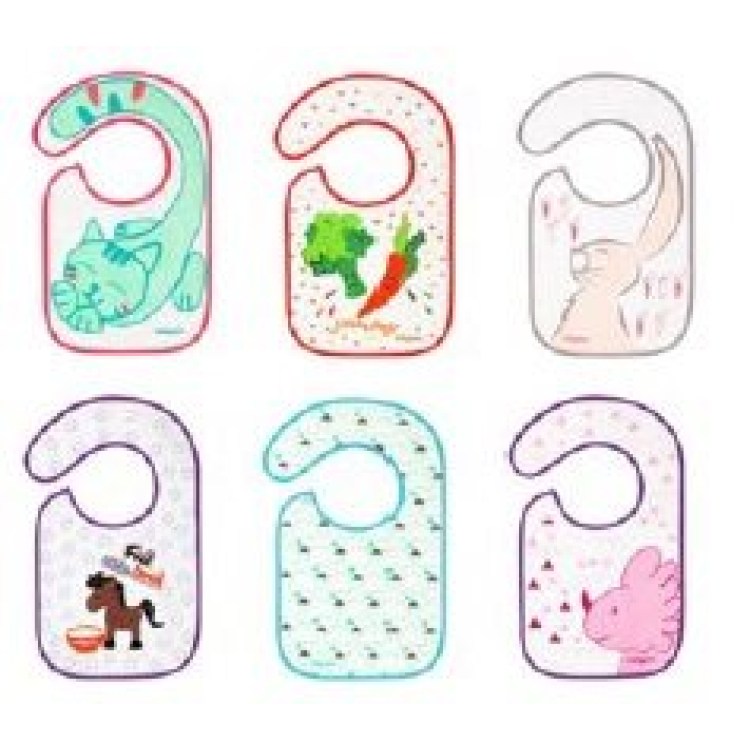 BabyOno terry cloth bibs Flavor Explorer 22x35cm 6M + BPA