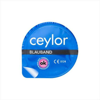 Condones Ceylor Blue Ribbon con depósito 3 piezas