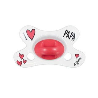 Difrax Soother Natural 0-6M I LOVE Silicone