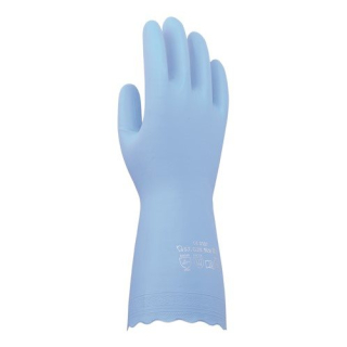 Sanor guantes antialérgicos PVC M azul 1 par
