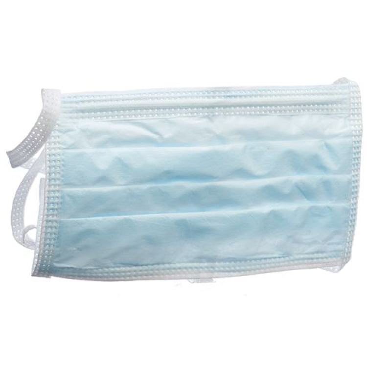 Masker bedah Halyard Lite One biru Disp 50 pcs