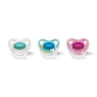 bibi Nuggi Happiness Dental silicone 6-16 with ring Favorites ass