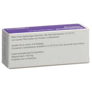 Allopurinol 100 mg tbl Helvepharm 50 pcs