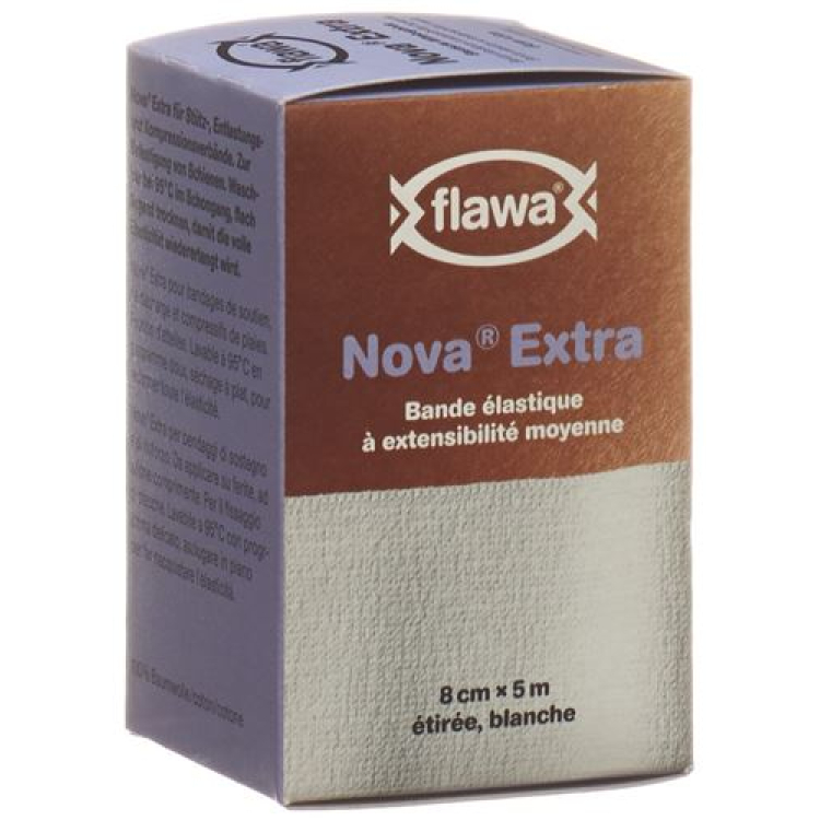 FLAWA NOVA EXTRA centrale bandage 8cmx5m wit