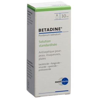 Betadine கரைசல் தரப்படுத்தப்பட்ட Lös Fl 30 மி.லி