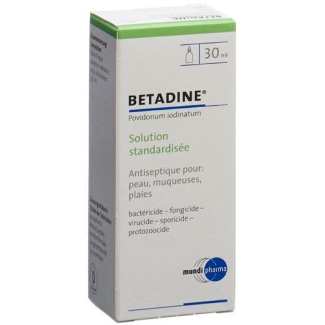 Betadine-oplossing gestandaardiseerd Lös Fl 30 ml