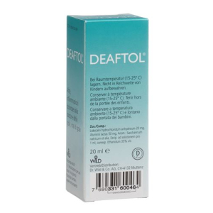 Deaftol mouth spray with 20 ml lidocaine