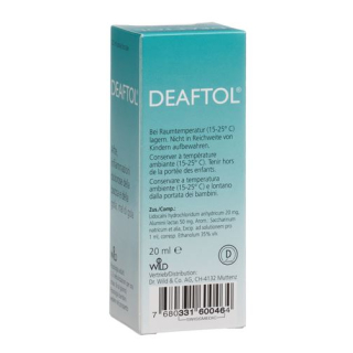 Deaftol oral spray with lidocaine 20 ml