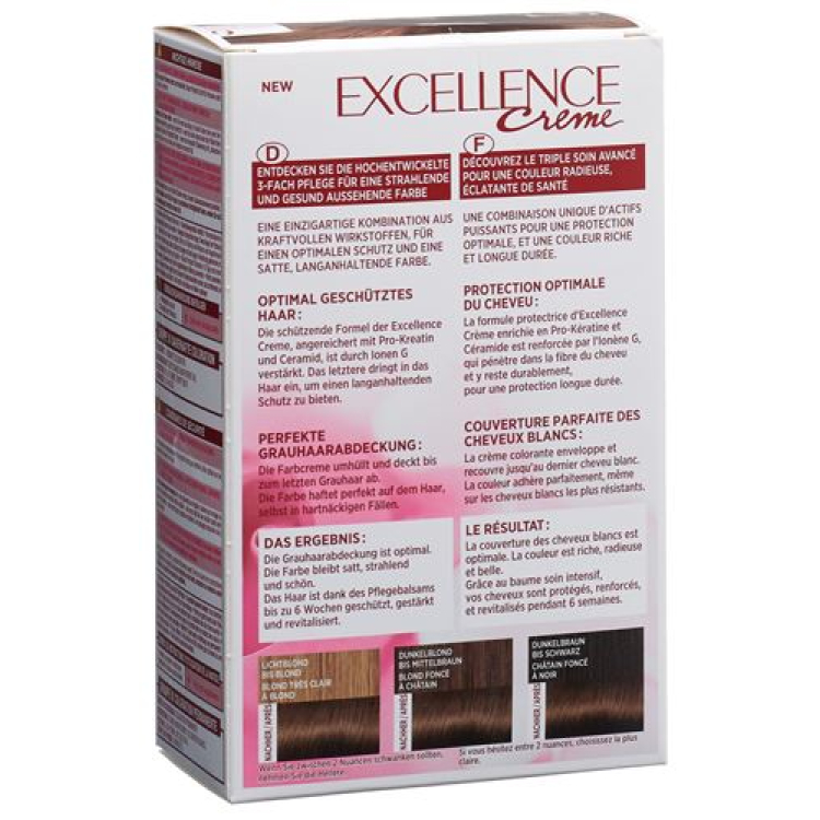 EXCELLENCE Creme Triple Prot 6 tamsiai blondinė