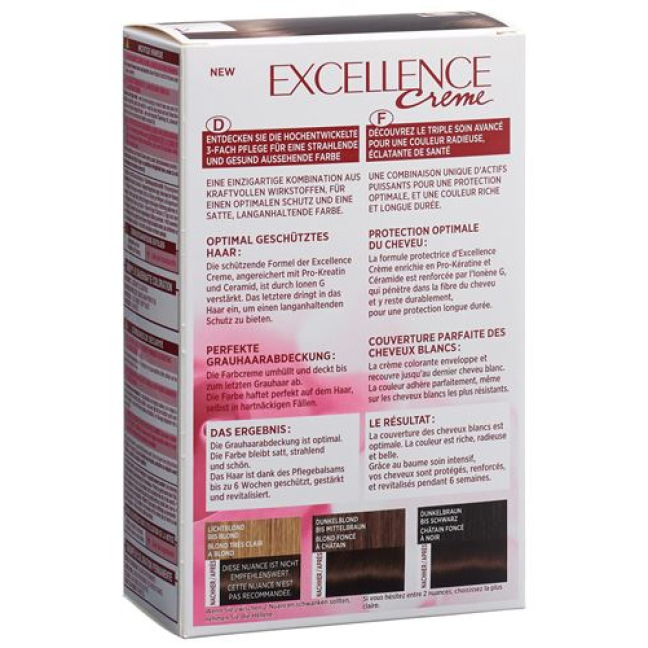 EXCELLENCE Creme Triple Prot 4 pruun