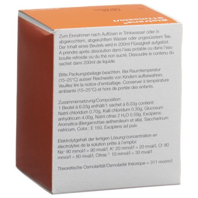 Elotrans PLV 20 Btl 6:03 g - Swissmedic-approved Antidiarrheal Medication