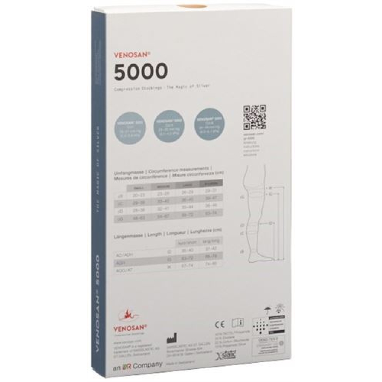 VENOSAN 5001 A-GH KKL1 S taglio lungo messico 1 paio