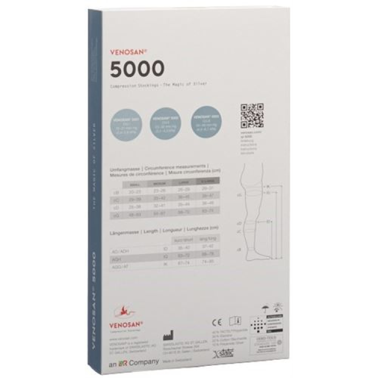 VENOSAN 5001 A-D KKL1 S dolgi odprti maroko 1 par