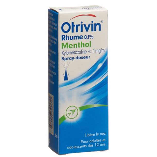 Otrivin 鼻炎计量喷雾 0.1% 薄荷醇 10 毫升
