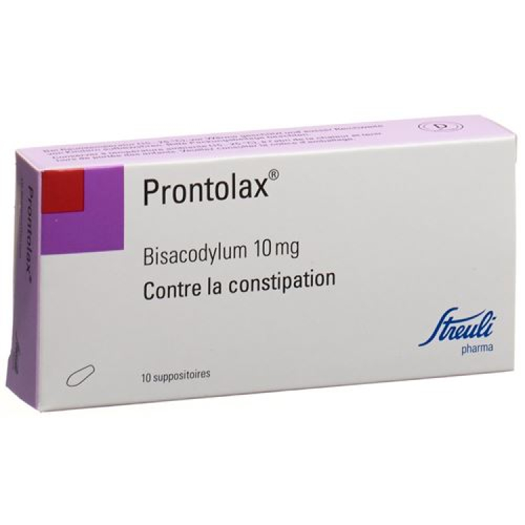 Prontolax Supp 10 मिलीग्राम 10 पीसी