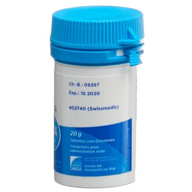 Omida Schüssler NR10 sulfato de sódio tbl D 6 Ds 20 g