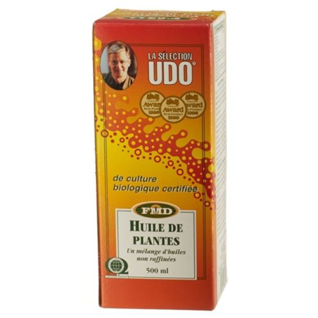 Udos Choice Huile Végétale Bio Flacon 500 ml