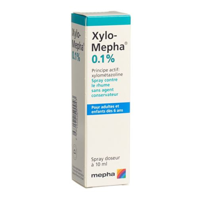 Ксило-Мефа спрей дозирующий 0,1% флакон для взрослых 10 мл