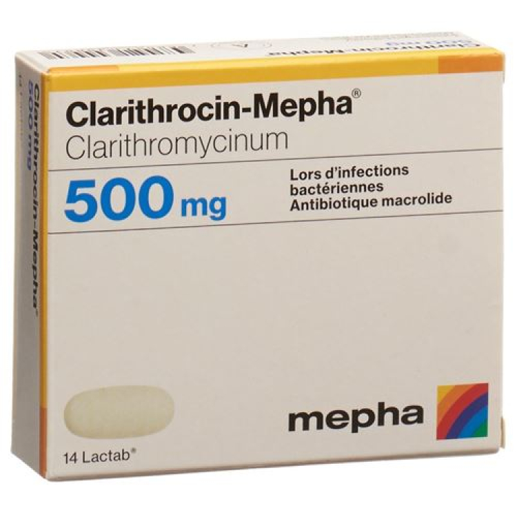 Clarithrocin-Mepha Lactab 500 mg 20 viên