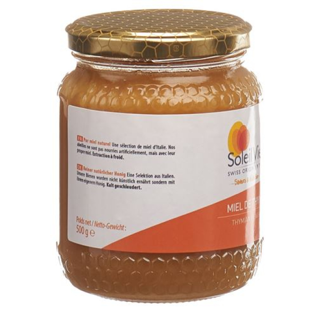 SOLEIL VIE Thyme Honey Organic 500 g