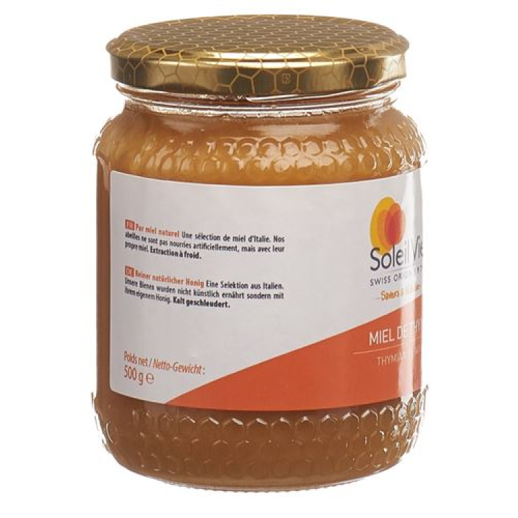 SOLEIL VIE Tüümian Honey Organic 500 g