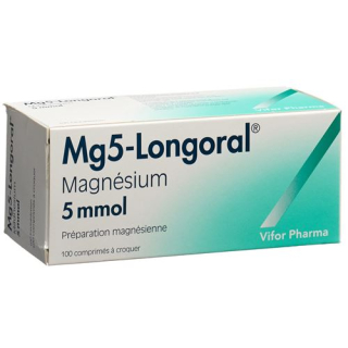 Mg5-Longoral Kautabl 5 mmol 100 pcs