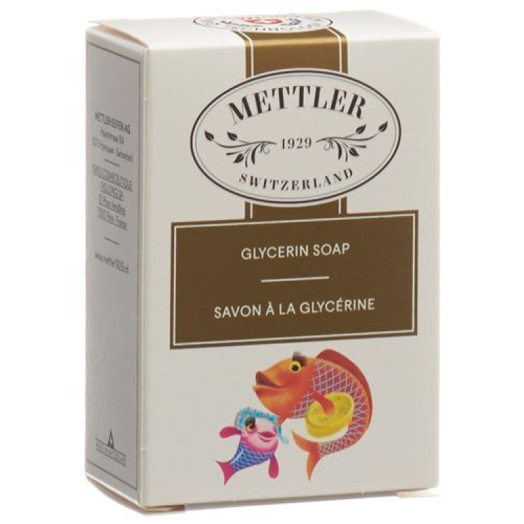 សាប៊ូ Mettler glycerine រាងពងក្រពើ 100 ក្រាម។