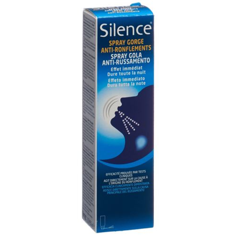 Silence kuorsausta estävä vaahtopullo 50 ml