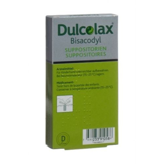 Dulcolax Bisacodyl 10 mg Supp 10 dona