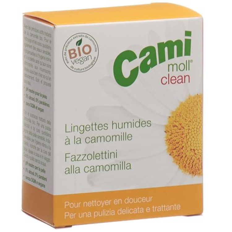 cami moll clean vochtige doekjes zak 10 st