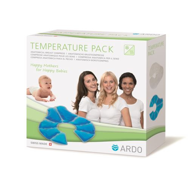 Ardo TEMPERATURE PACK Anatomical chest compress including 1 text