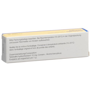 Terbinafine Helvepharm Cream 1% Tb 15g