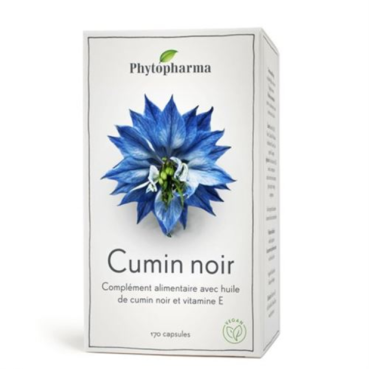 Phytopharma Svart spisskummen olje 500 mg 170 kapsler