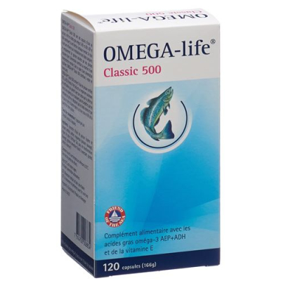 Omega-life gelkapsler 500 mg 60 stk