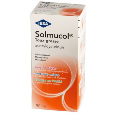 Solmucol cold cough syrup 100 mg/5ml bottle 90 ml